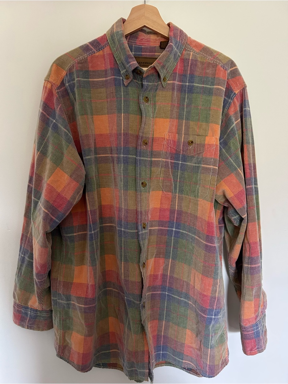 Vintage CLEARWATER Outfitters Men’s Corduroy Button Down Large